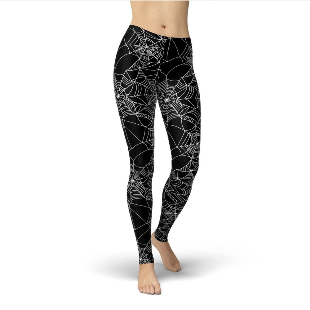 Ardene Halloween Spider Web Leggings/Womens-Juniors/Costume/ NWT